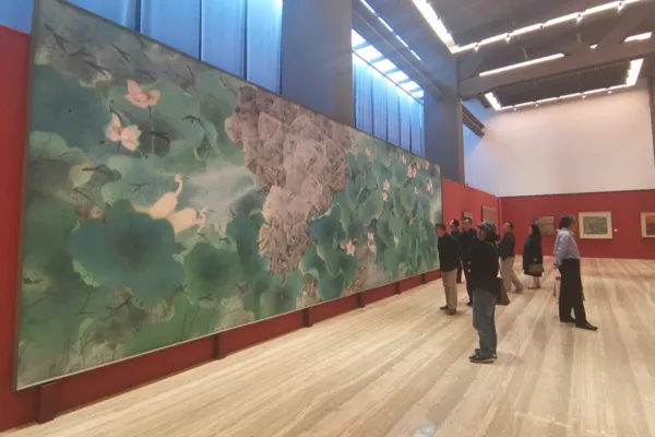 “山河回声——乐震文张弛作品展”在中国国家画院开幕