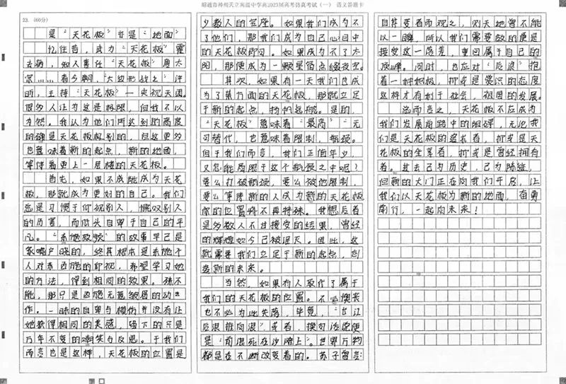 But the handwriting is neat and beautiful! Exceeding the cutoff score of 6 in the college entrance examination, She doesn't have fingers, girl | Li Lan | fingers