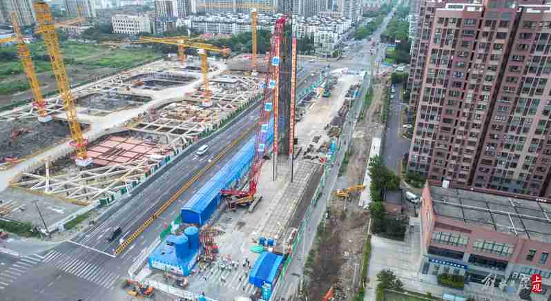 市域铁路嘉闵线嘉戬公路站进入主体建设阶段嘉闵线