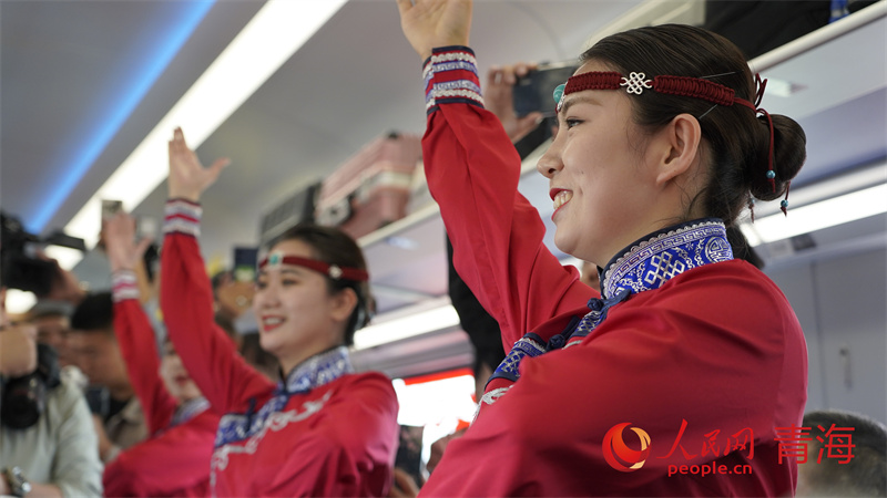 The Fuxing high-speed train sets up on the Qinghai Tibet Railway | Golmud | Fuxing