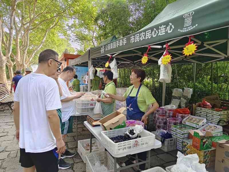 最“水灵”的从采摘到开售不到3小时,上海19座公园销售新鲜地产优质水果公园|水果|上海