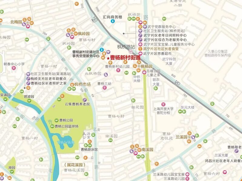 Behind the scenes lies the wisdom of residents. The "15 Minute Community Life Circle Map of Caoyang Xincun Street" was first launched in the community | facilities | wisdom