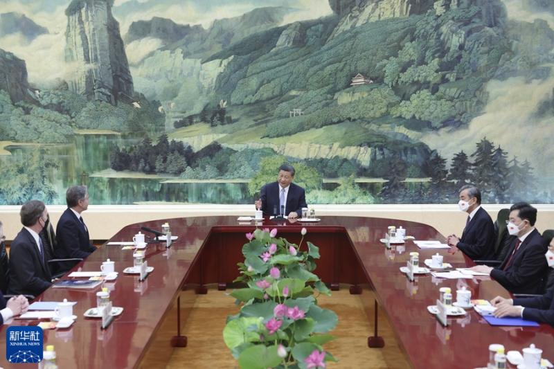 Xi Jinping Meets with U.S. Secretary of State Brinken Xi Jinping | Great Hall of the People | United States