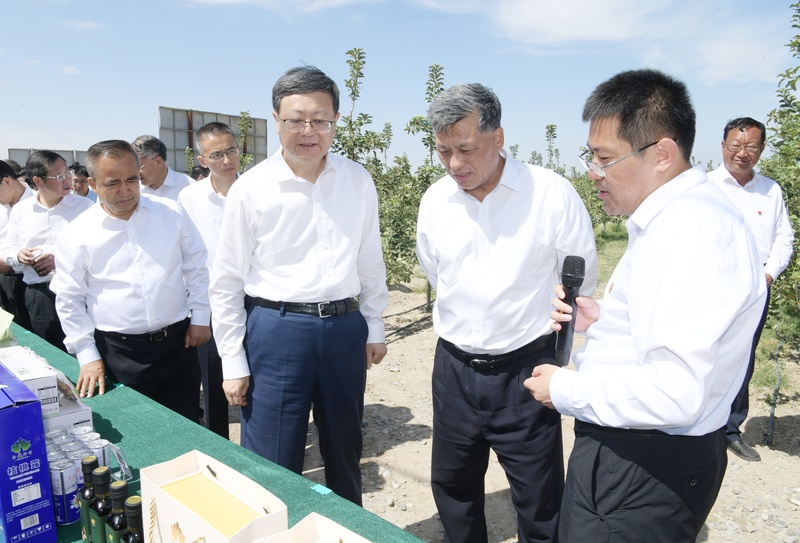 Chen Jining led a delegation to go deep into Kashgar, Xinjiang to study and inspect, visit schools and hospitals through industrial parks, listen to culture, nourish the heart, and visit farmers and families for medical care, talent, and culture