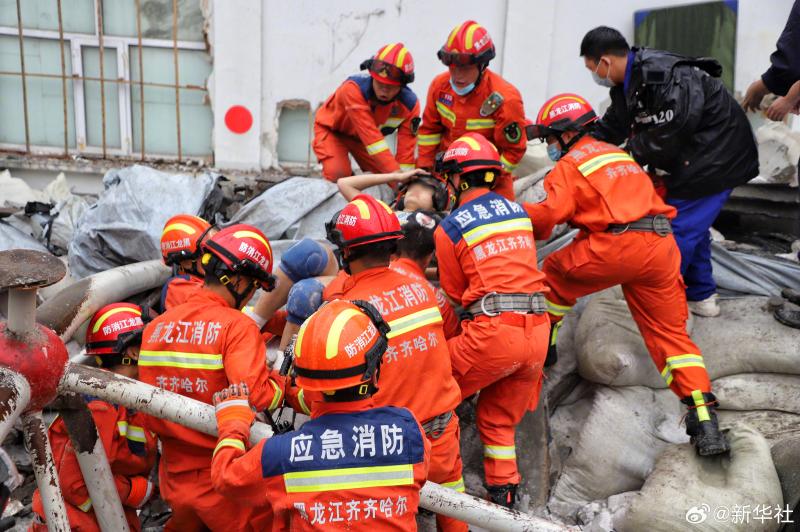 Rescue personnel: Parcels of perlite found on site, collapse accident in Qiqihar, search and rescue completed on roof | News | Accident