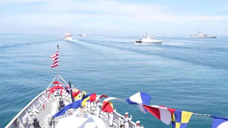 多国海上联演开幕！中国海军湛江舰、许昌舰参加标准|海军|国海