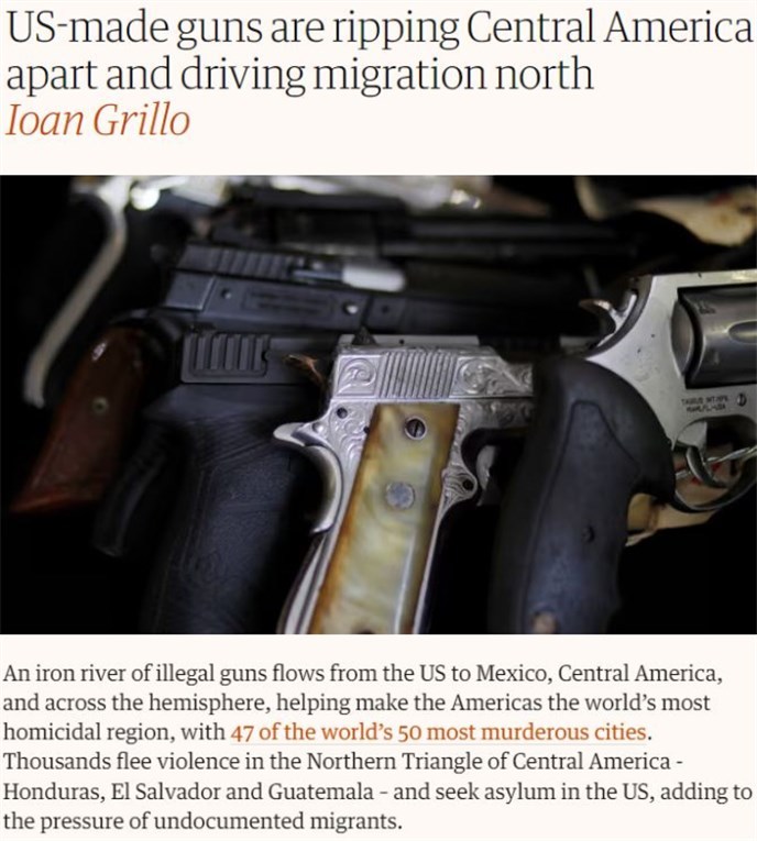 Gun Exports: A Chart of "Bipartisan Violence in the United States" | Firearms | United States