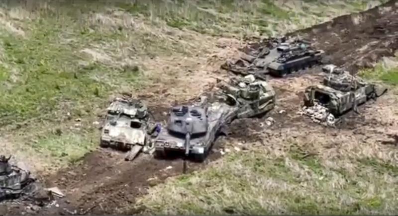德国坦克和美制战车被“摧毁”？,视频出现：乌军“反攻”中美制|坦克|乌军