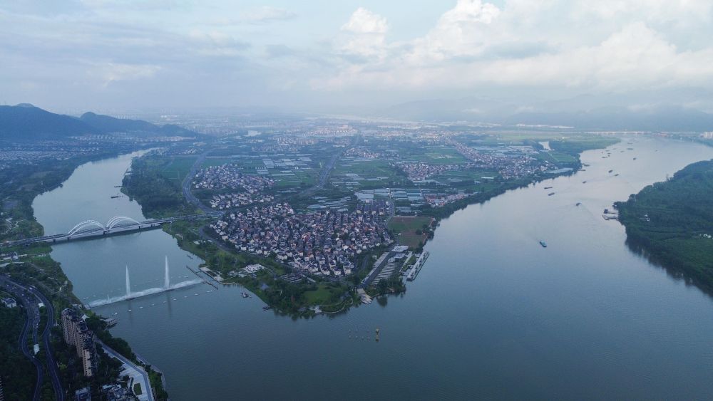 Entering the Ecological Scroll of the Asian Games City, Hangzhou has leapt to become a rich spring river | Mountain Dwelling Map | Hangzhou | Picture Scroll