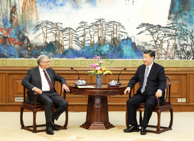 Xi Jinping Meets with Bill & Melinda Gates Foundation Co-Chairman Bill | Global | United States