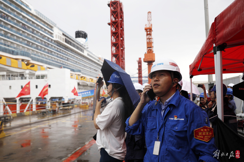 Having operational conditions, China's first large-scale cruise ship has completed sea trial towing | dock | cruise ship