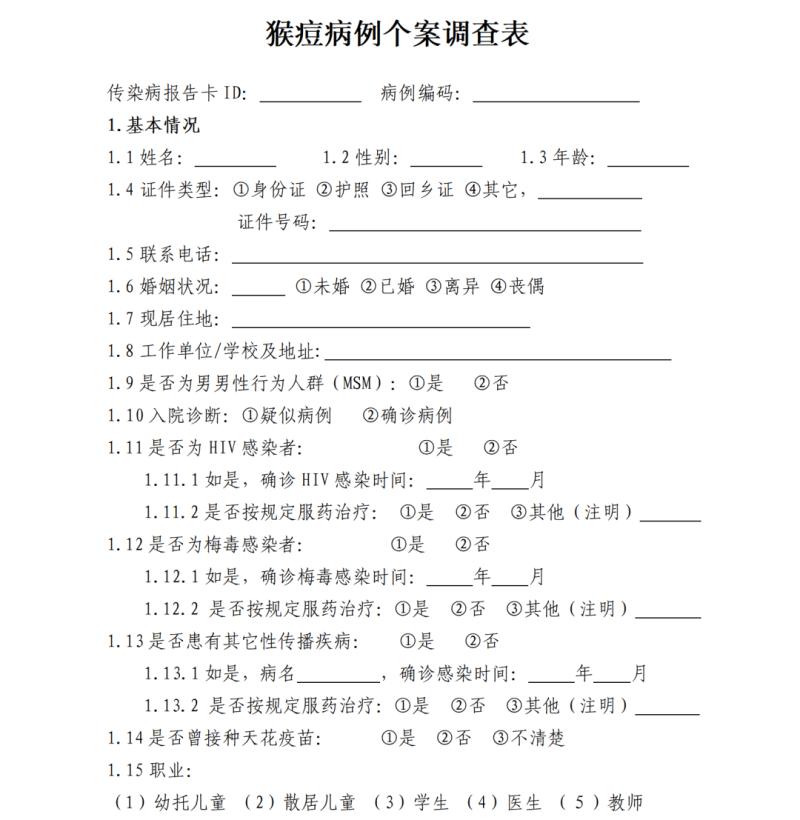 The National Bureau of Disease Control and Prevention has issued a monkeypox prevention and control plan: Close contacts must undergo 21 days of health monitoring and hygiene | prevention and control | plan