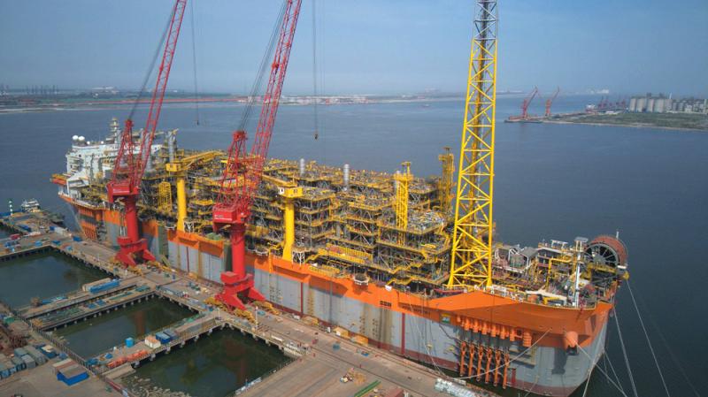 世界最大吨位之一的海上浮式生产储卸油船“SEPETIBA”轮在天津完成交付天津港保税区|FPSO|储卸油船