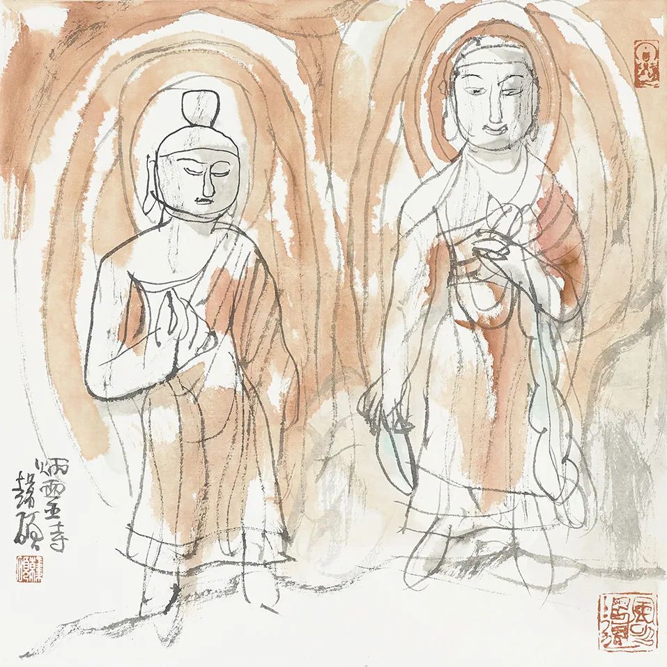 Painters from Shanghai Chinese Academy of Painting revisit the "Silk Road" and go to Dunhuang to collect style and sketch from life | Dunhuang | Painters