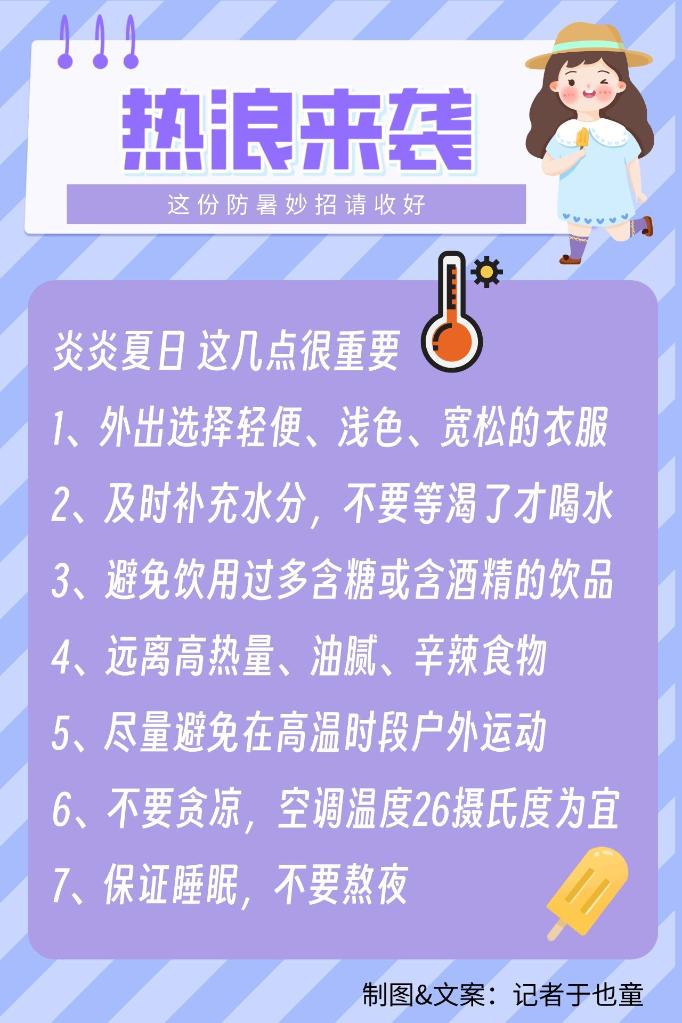Please keep this heatstroke prevention trick!, Xinhua News Agency+The situation of heatwaves hitting multiple places. Although | high temperature | Xinhua All Media+