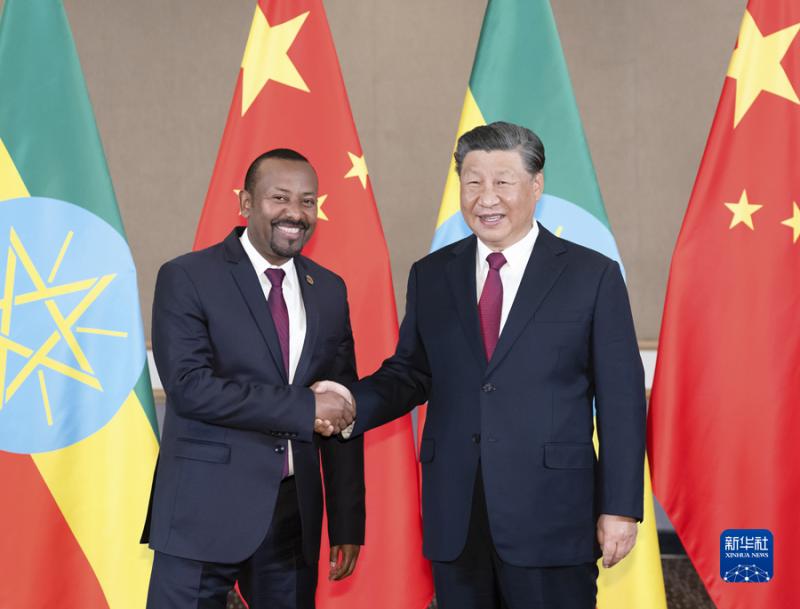 习近平会见埃塞俄比亚总理阿比政治